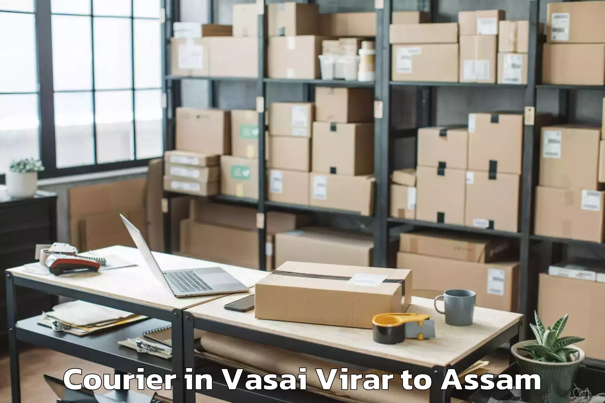 Book Vasai Virar to Demow Courier Online